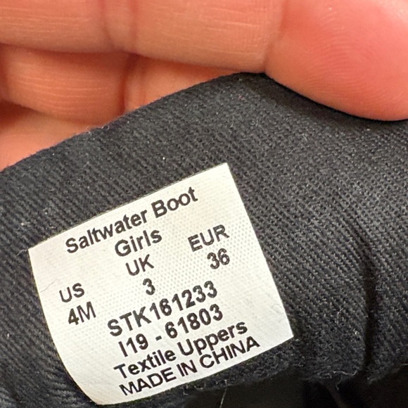 Sperry Kids Black and Brown Rain Boots - Picture 6 of 6